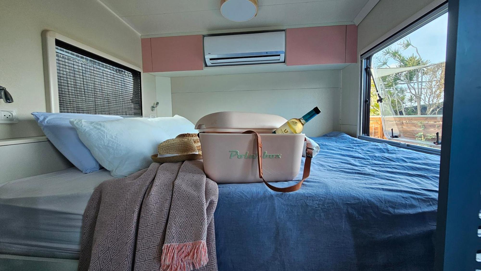 Cozy Seaview Glamping Caravan HaBonim Exterior foto